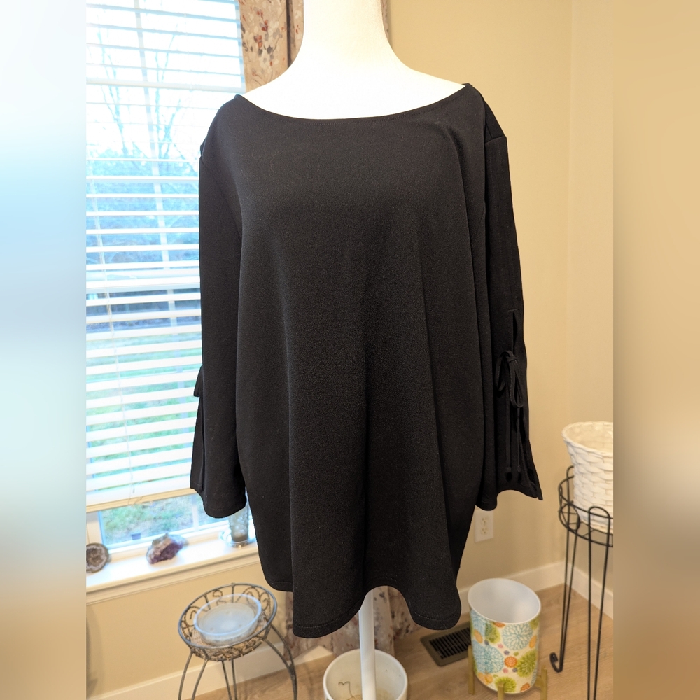 Black Half Sleeve Ann Taylor Top